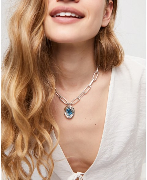 Collar Ser Valiente Celeste...