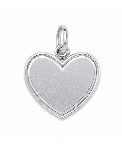 Colgante de plata corazón...