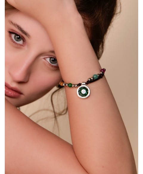 Pulsera Corona Verde Ciclón