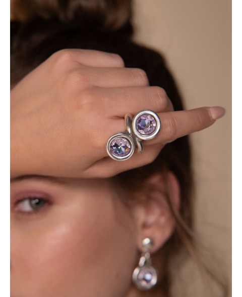 Anillo Solaris Morado Ciclón