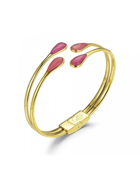 Brazalete Doble Jade Rosa...