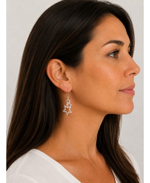 Pendientes Hippie Triple...