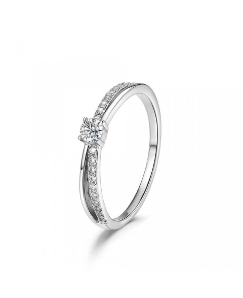 Anillo Plata Solitario Viena