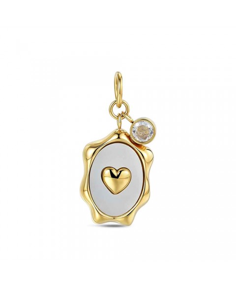 Charm Acero Chapado Oro...
