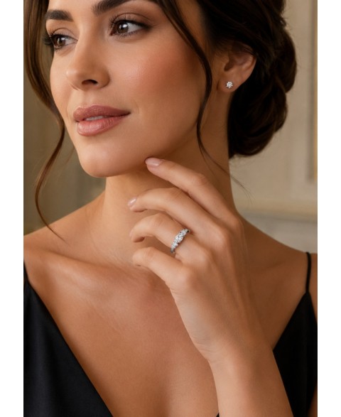 Anillo Solitario Hiram Plata
