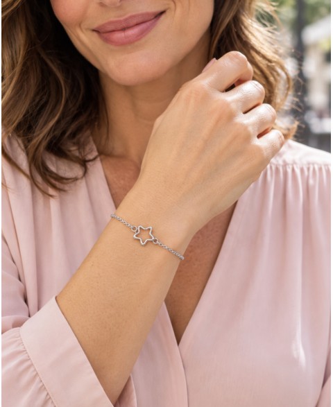 Pulsera Plata Estrella Ava